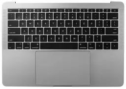 Top Case with Keyboard with Battery, Silver