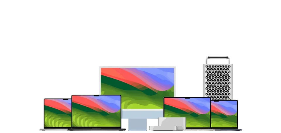 Apple Mac product lineup - MacBook, iMac, Mac Pro, Mac Mini, Mac Studio