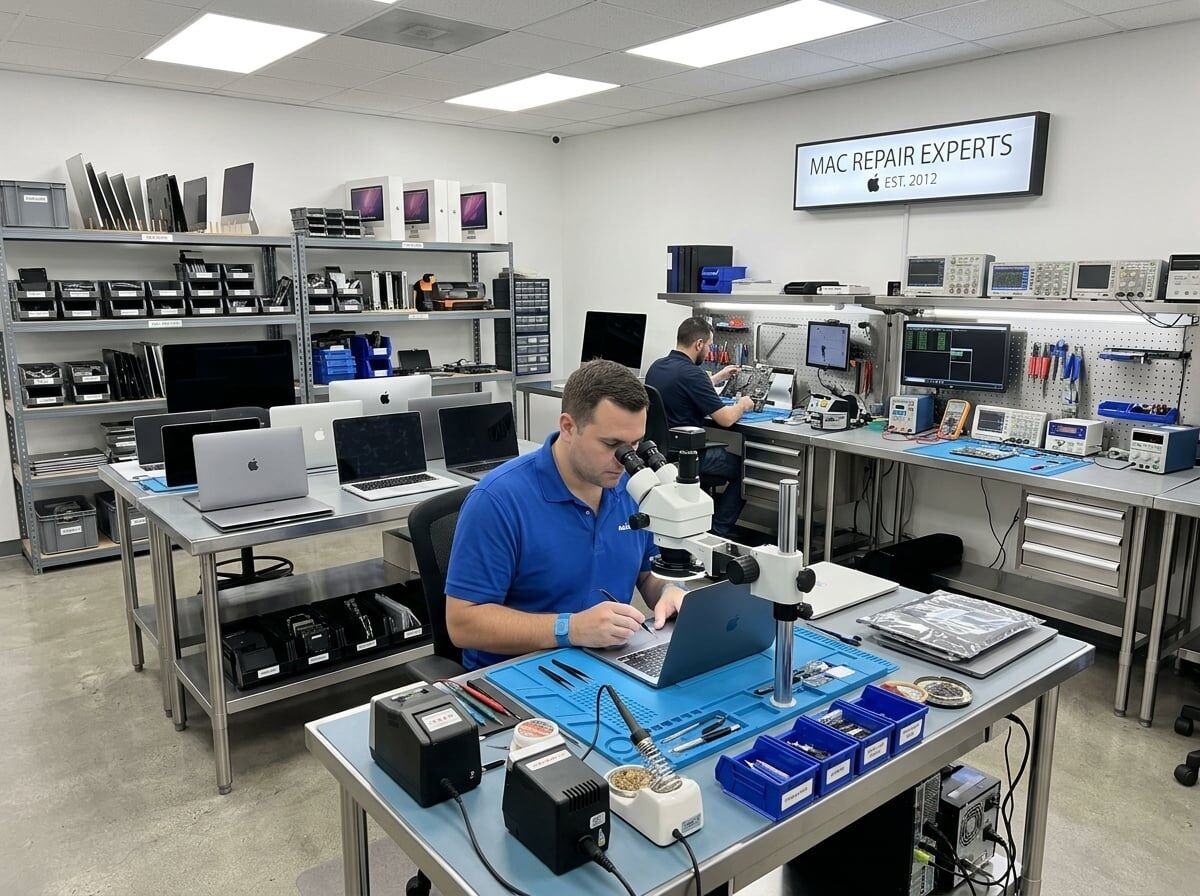 WarriorMac repair workshop bench in Tampa