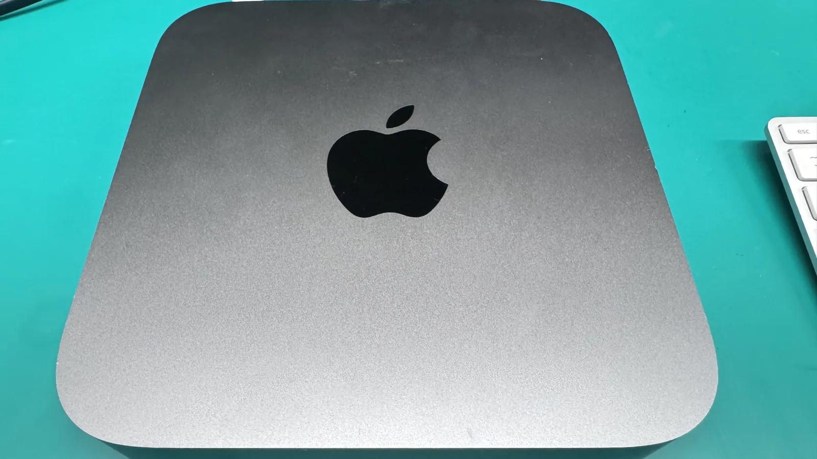 Mac Mini on a WarriorMac repair bench in Tampa