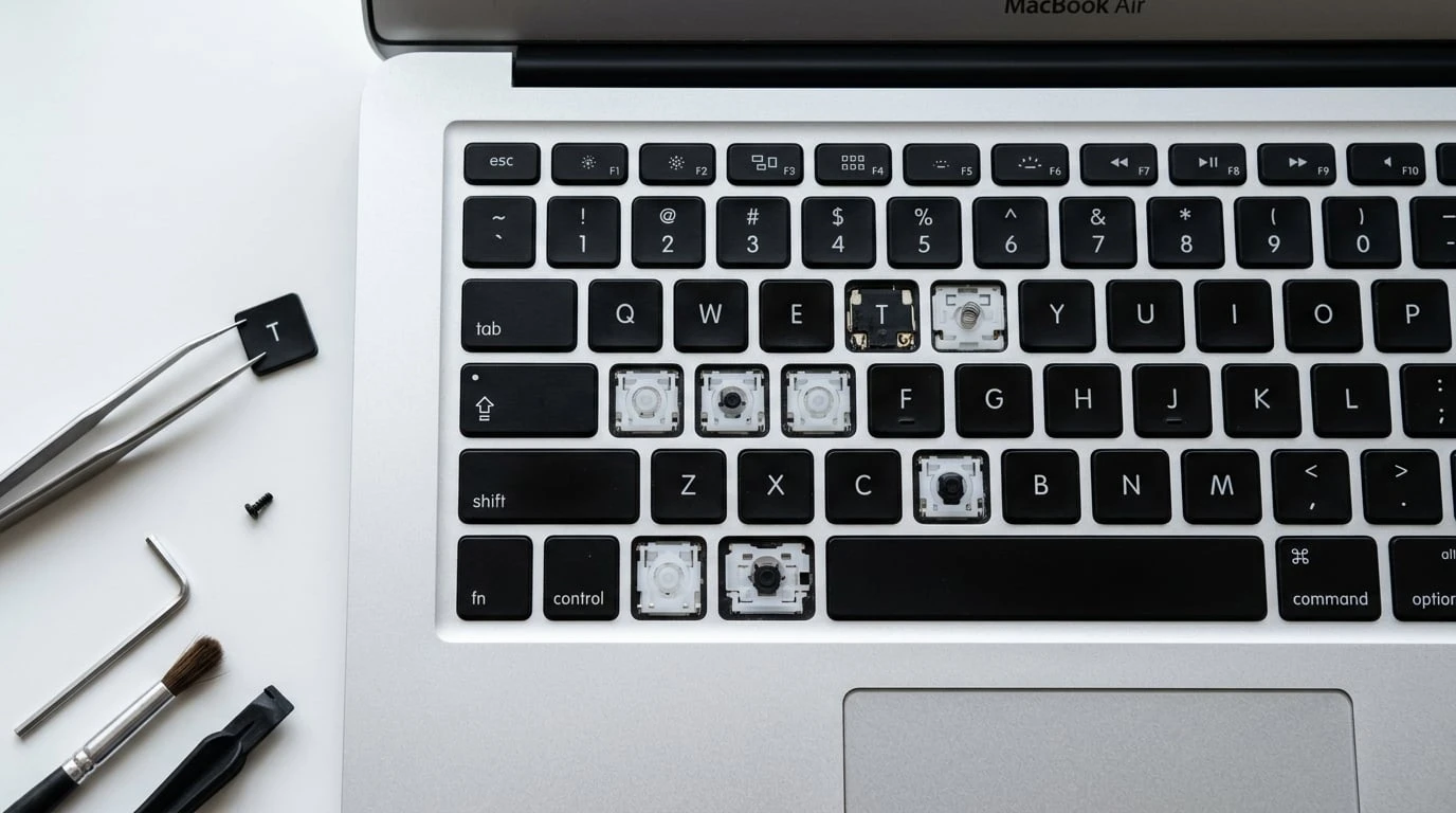 MacBook Air keyboard repair and replacement at WarriorMac