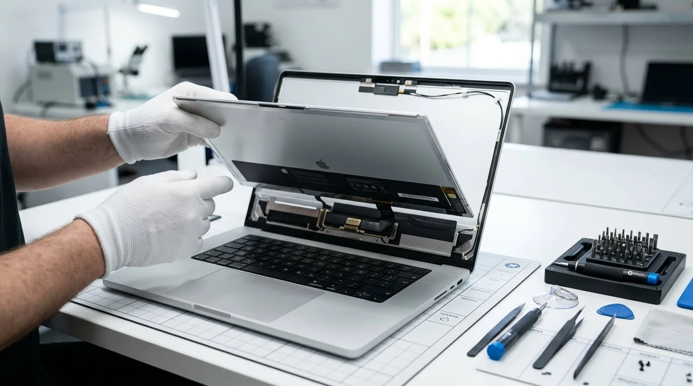 MacBook Pro Retina display replacement service at WarriorMac