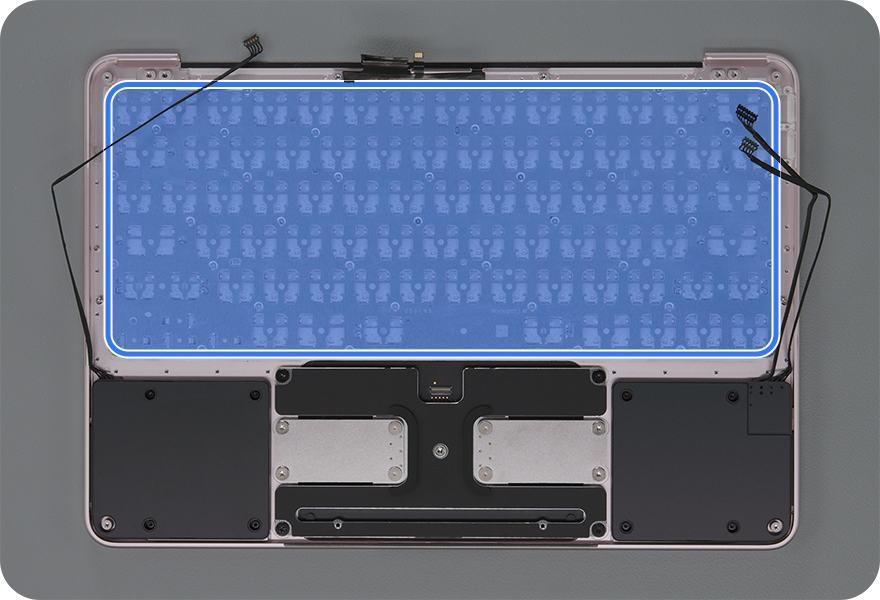 Keyboard, Indigo, No Touch ID, ANSI, MacBook Neo 661-59026