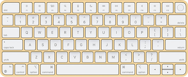 Yellow, Magic Keyboard, Touch ID, ANSI, English 661-04373
