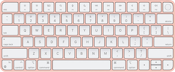 Pink, Magic Keyboard, Touch ID, ANSI, English 661-04380
