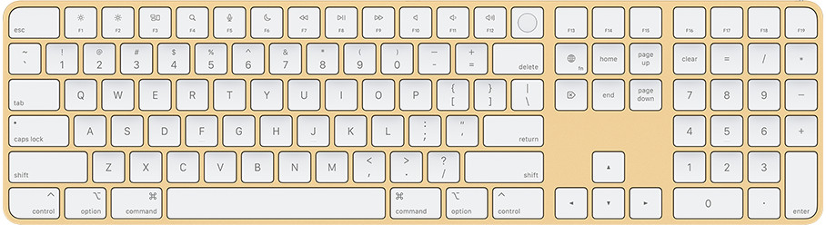 Yellow, Magic Keyboard, Touch ID, Numeric Keypad, ANSI, English 661-08939