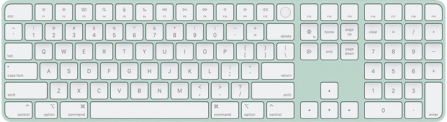 Green, Magic Keyboard, Touch ID, Numeric Keypad, ANSI, English 661-12554